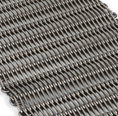 Metal Konveyör Spiral Dondurucu Bant Paslanmaz Çelik Dokuma Ekran Mesh