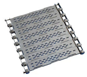 Kalite  Punched Wire Mesh Conveyor Belt Stainless Steel Chain Plate With Baffle Fabrika