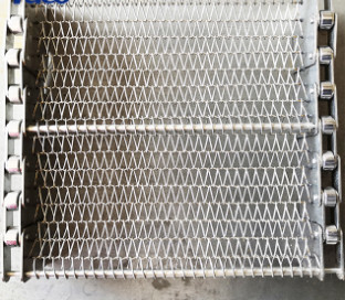 Yüksek Sıcaklık 314 310s Paslanmaz Çelik Spiral Hasır Konveyör Zinciri Bant Metal