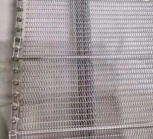 Özelleştirilmiş Gıda Sınıfı 304 SS Hasır Konveyör Bant Metal Zincir Bağlantısı