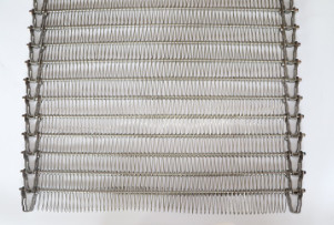 Konveyör için SS304 Paslanmaz Çelik Tel Spiral Izgara Düz Esnek Bant