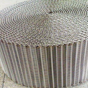 400mm 500mm Metal Hasır Konveyör Zincirli Düz Esnek Bant
