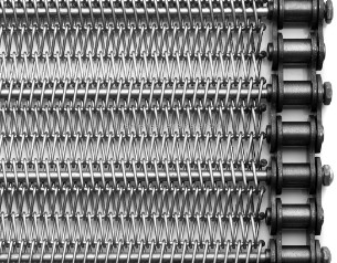 2mm 316 Düz Flex Konveyör Bantlı Gıda Sınıfı Tel Bantlı Konveyör