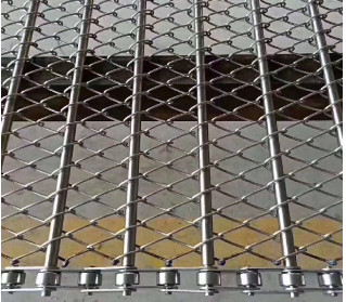 Düz Dokuma Spiral Hasır SS601 Zincirli Konveyör