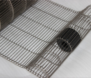 OEM Paslanmaz Çelik Düz Flex Fırın Konveyör Bant Mesh Metal