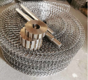 Gıda Sınıfı SUS304 Pizza Konveyör Bant Düz Esnek Metal Hasır