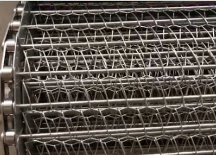 316 Paslanmaz Çelik Elmas Şekli Metal Hasır 3.4 Genişletilmiş Metal Çıta Konveyör Bantları