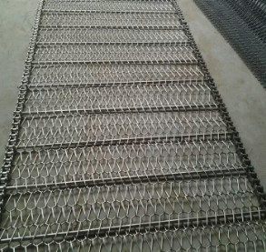Konveyör için Düz Flex Metal Gıda İşleme Hasır Bant Teli