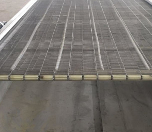 Konveyör için Düz Flex Metal Gıda İşleme Hasır Bant Teli