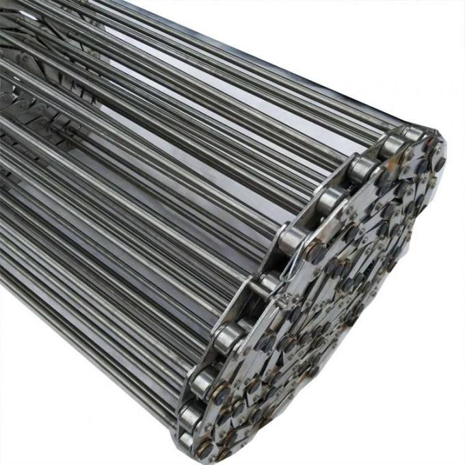 Zincir Bağlantılı Konveyör için 304 Paslanmaz Çelik Spiral Tel Gıda Örgü Bant Mesh 5