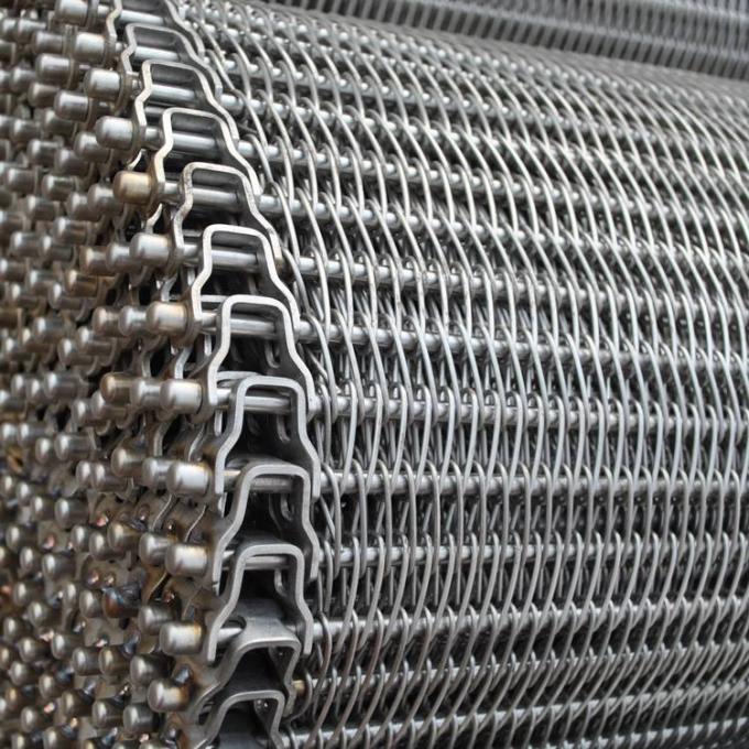 SUS316L Paslanmaz Çelik Konveyör Konveyör Bant İmalatı Hasır Tel 12